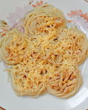 Сливочная паста с кальмарами