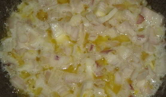 сливочная паста с кальмарами