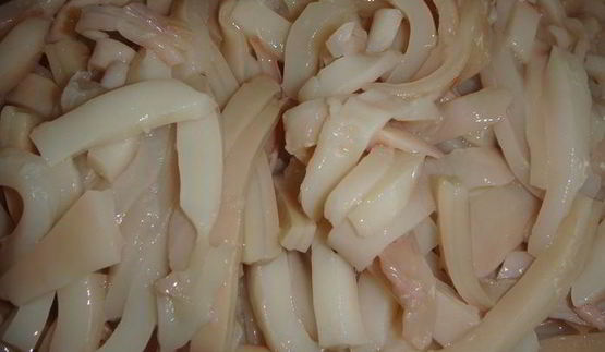 сливочная паста с кальмарами