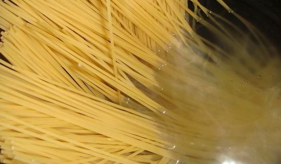 сливочная паста с кальмарами