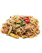 Соба с жареными огурцами