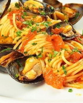 Спагетти с мидиями