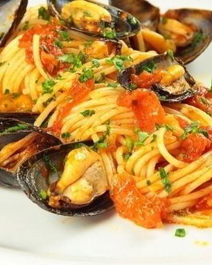 Спагетти с мидиями
