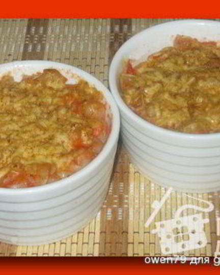 Рецепт запеченных макарон в томатном соке