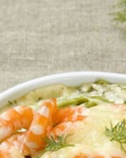 Рецепт запеченных тельяттелей с креветками