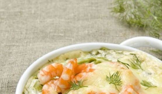 запеченные тельяттели с креветками