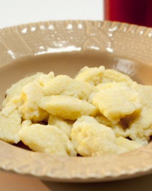 Манные клецки с киселем