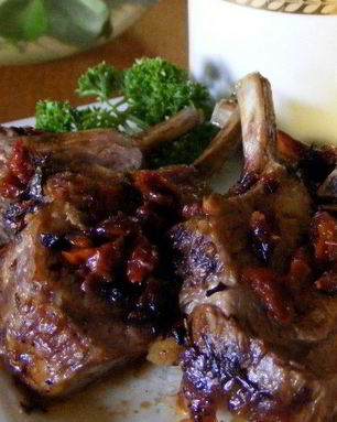 Бараньи ребрышки в сметане