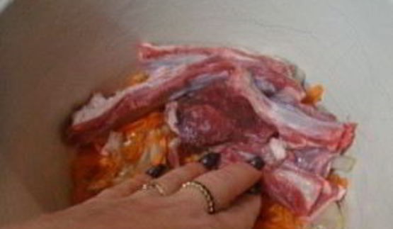 бараньи ребрышки в сметане