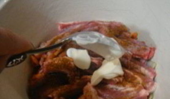 бараньи ребрышки в сметане