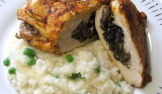 фаршированная грудка курицы с грибами