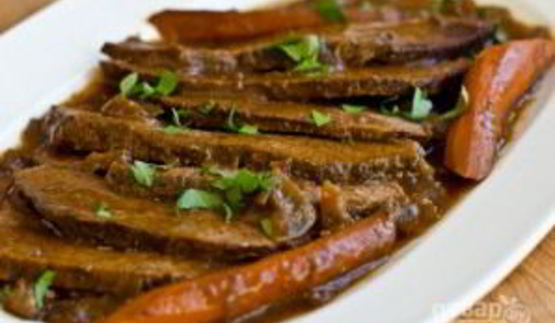 говядина на луковой подушке