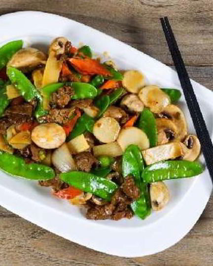 Рецепт говядины с горошком в стручках