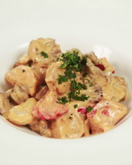 Рецепт говядины с картошкой на сковороде