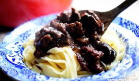 говядина тушеная с грибами