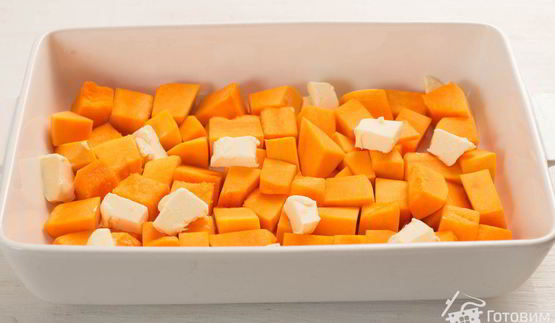 индейка с тыквой в духовке