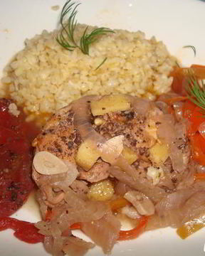 Кеджену из кролика с инбирем