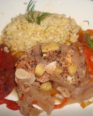 Кеджену из кролика с инбирем