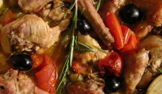 кролик с оливками