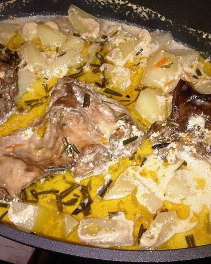 Рецепт кролика, тушенного с корнеплодами