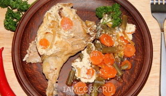 кролик в сметане в мультиварке