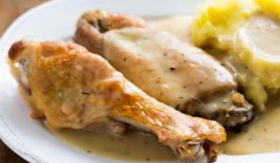 крылышки индейки с подливкой