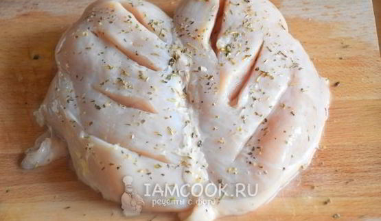 куриная грудка со шпинатом и сливочным сыром