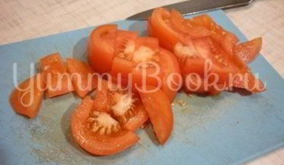 куриное филе с овощами в сметанном соусе