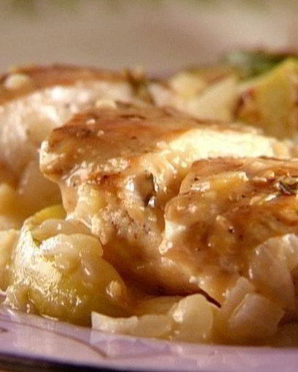 Рецепт куриного филе с яблоками