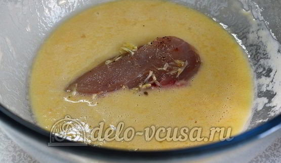 куриное филе в кляре на сковороде