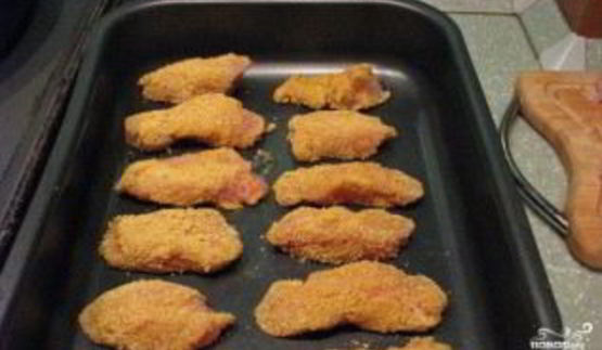 куриные наггетсы в духовке