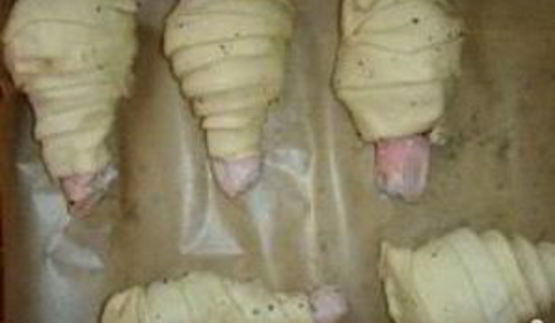 куриные ножки в слоеном тесте