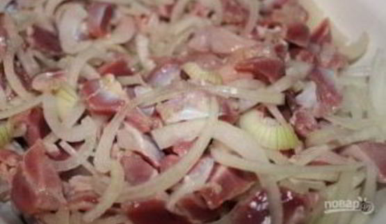 куриные желудки по-деревенски