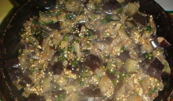 курица с баклажанами