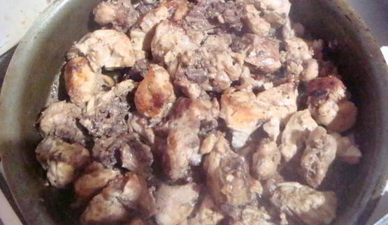 курица с баклажанами