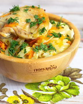 Курица с овощами