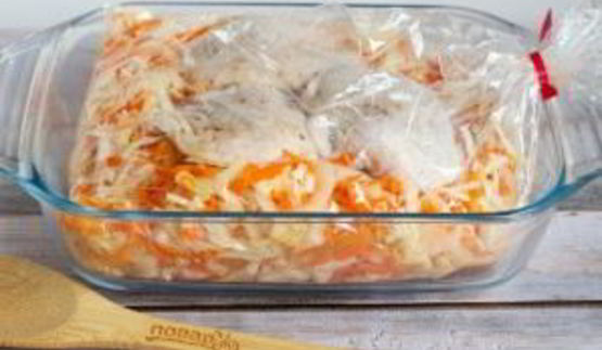 курица с овощами