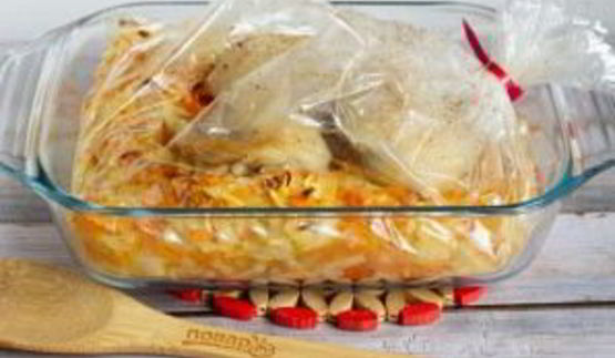 курица с овощами