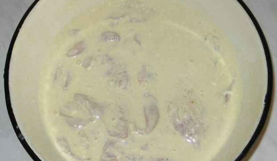 курица с сыром в кляре с гарниром