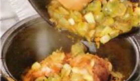 курица с виноградом