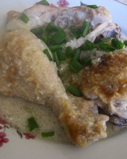 Рецепт курицы, тушенной в сливках