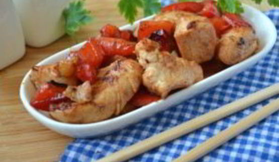 курица в кисло-сладком соусе по-китайски