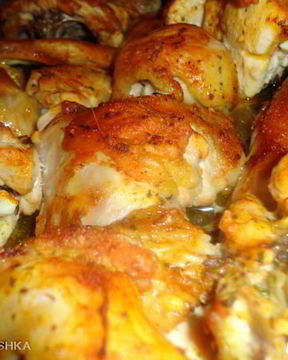 Курица, запеченная с соевым соусом