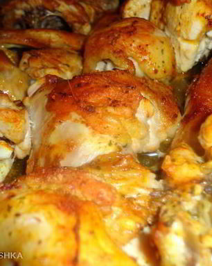 Курица, запеченная с соевым соусом