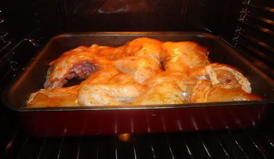 курица, запеченная с соевым соусом