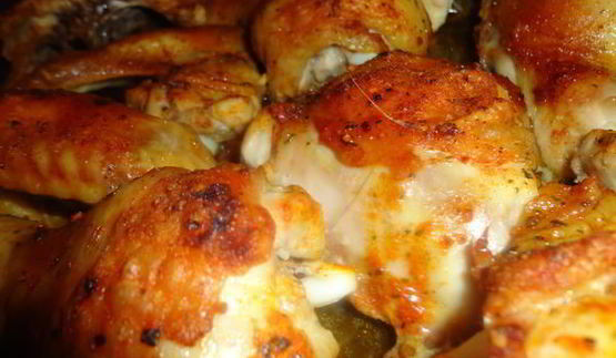 курица, запеченная с соевым соусом