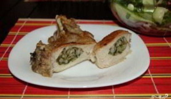 мясо и любисток