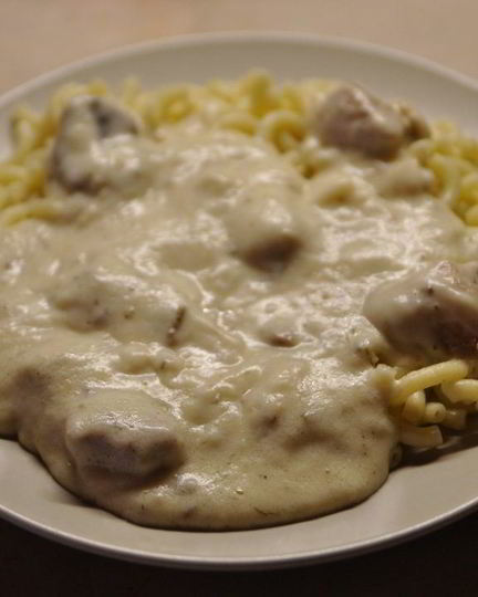 Рецепт мяса кусочками на сковороде