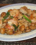 Мясо с грибами