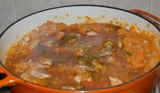 мясо в тыквенном соусе